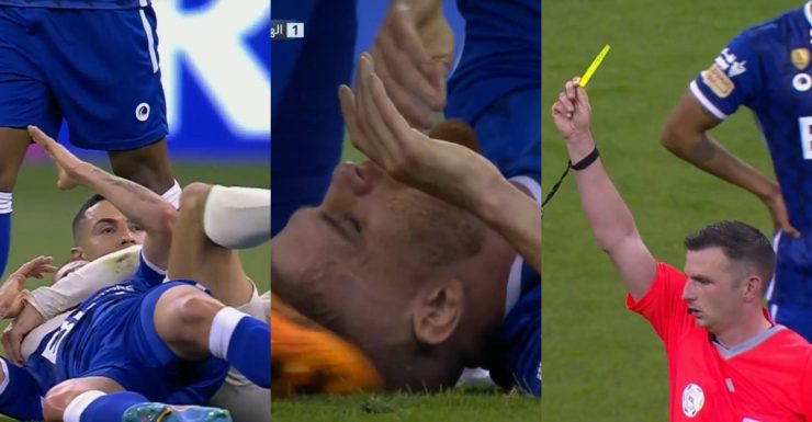 Terima Kad Kuning, Aksi Ronaldo Kasari Pemain Al-Hilal Curi Tumpuan