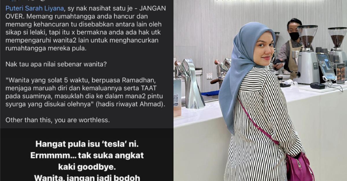 “Nasihat Saya, Jangan OVER” – PS Dilabel Perangai Iblis Oleh Netizen, Didakwa Hasut Wanita Lain Untuk Bercerai