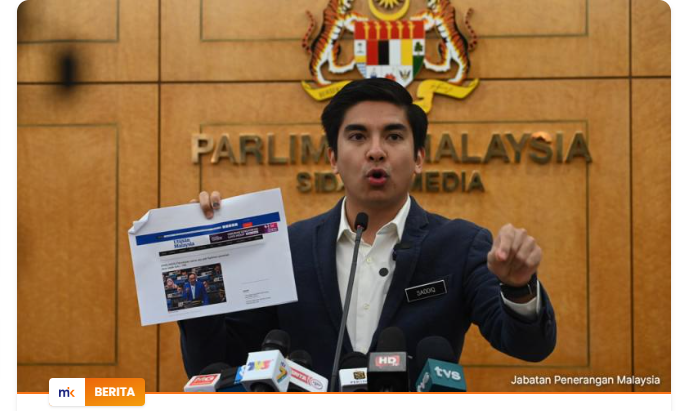 Syed Saddiq: Ini kerajaan ‘Nato – no action, talk only’