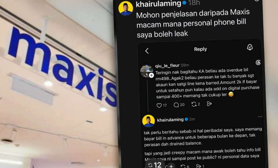 Maxis mohon maaf susulan kebocoran data Khairul Aming
