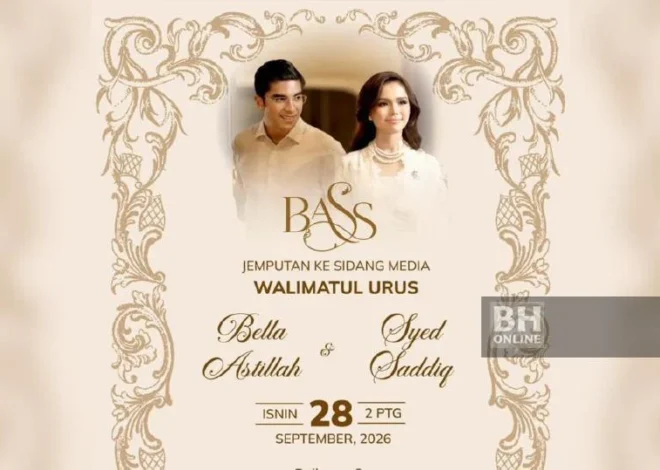 Hari bahagia makin dekat, Syed Saddiq, Bella Astillah adakan sidang media, Isnin ini
