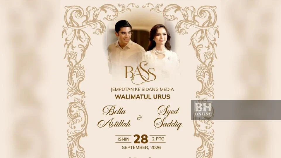 Hari bahagia makin dekat, Syed Saddiq, Bella Astillah adakan sidang media, Isnin ini